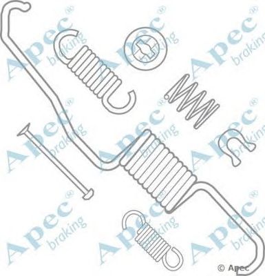 APEC BRAKING kit979 -  Комплектующие, тормозная колодка